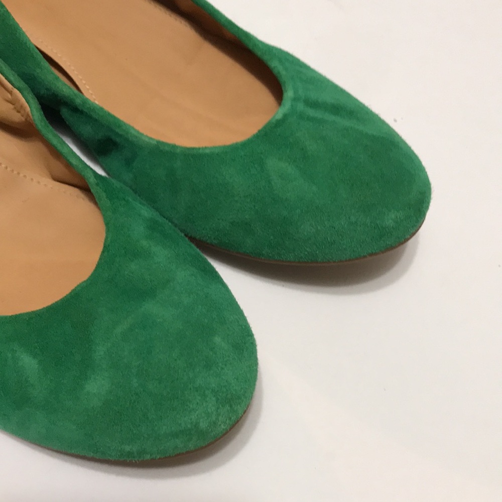 J. Crew Green Suede Ballet Flats - Picture 7 of 12